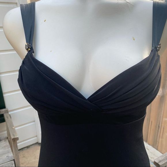 Laundry by Shelli Segal black maxi dress size 2 petite - Picture 2 of 10